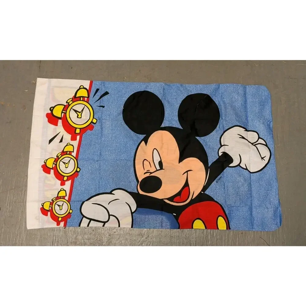 (2) New Sealed Vintage Disney Mickey Mouse Standard Size Pillowcase
